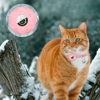 Collier Airtag Chat - CatAirTagCollar™ - Rose
