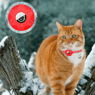 Collier Airtag Chat - CatAirTagCollar™ - Rouge